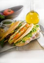 Assorted panini sandwich Royalty Free Stock Photo