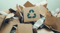 Assorted Paper and Cardboard Pile for Recycling Needs Royalty Free Stock Photo