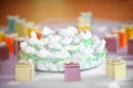 Assorted party favors displayed on a table Royalty Free Stock Photo