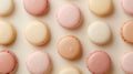 The colorful macaron pattern.AI generated image Royalty Free Stock Photo