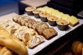 Assorted pastries in buffet