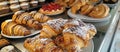 Assorted Pastries in Display Case