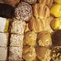 Assorted patisserie on a tray