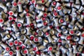 Pile of .177 calibre red tipped lead air rifle pellets