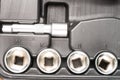 Assorted ratchet sockets Royalty Free Stock Photo