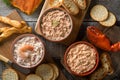 Assorted Seafood Spreads and Dips