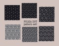 assorted set of dotted repeatable pattern