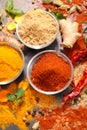 Set of spices Royalty Free Stock Photo