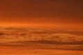 Sunset colored clouds on a September evening Royalty Free Stock Photo