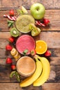 Assorted smoothie fruit