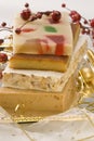 Assorted spanish nougat Royalty Free Stock Photo