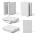 Assorted stacks of white paper in various formats and sizes Royalty Free Stock Photo