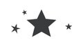 Assorted Star Icons with Accent Stars: Rating System, vector design Generative AI Royalty Free Stock Photo