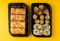 Assorted sushi. Big set of sushi. Royalty Free Stock Photo