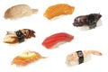 Assorted sushi isolated Royalty Free Stock Photo