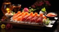 Japanese Buffet: Fresh and Healthy Asian Cuisine with Sushi, Seafood, and Rice