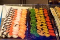 Assorted sushi plate Royalty Free Stock Photo