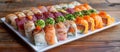 Assorted Sushi Plate Royalty Free Stock Photo