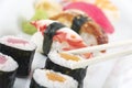 Assorted Sushi Platter Royalty Free Stock Photo