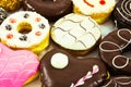 Assorted sweet donuts Royalty Free Stock Photo