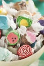 Assorted Sweet Saltwater Taffy Royalty Free Stock Photo