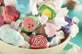 Assorted Sweet Saltwater Taffy Royalty Free Stock Photo