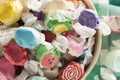 Assorted Sweet Saltwater Taffy Royalty Free Stock Photo