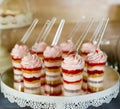 assorted sweets on party table Royalty Free Stock Photo
