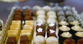 assorted sweets on party table Royalty Free Stock Photo