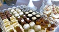 assorted sweets on party table Royalty Free Stock Photo