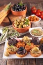 Assorted of tapenade Royalty Free Stock Photo