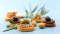 tapenade and canape Royalty Free Stock Photo