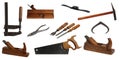 Assorted tools for carpenter