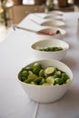 Assorted toppings for Mexican tacos on a buffet Royalty Free Stock Photo