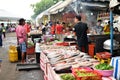 Assorted type of grilled seafood fish for dinner at Kota Kinabal