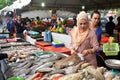 Assorted type of grilled seafood fish for dinner at Kota Kinabal