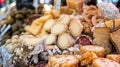 Assorted Types of Cheese on Display Royalty Free Stock Photo