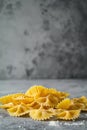 Assorted italian fresh pasta Royalty Free Stock Photo