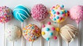 Assorted various cake pops