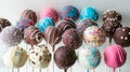Assorted various cake pops
