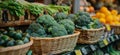 Assorted Vegetable Baskets at Farmers Market Royalty Free Stock Photo