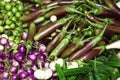 Assorted vegetable in food market