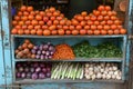 Assorted Vegetables Arranged on a Shelf Generative AI Royalty Free Stock Photo