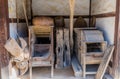 Assorted wooden farm equipment