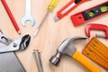 Assorted work tools Royalty Free Stock Photo