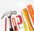 Assorted work tools Royalty Free Stock Photo