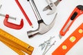 Assorted work tools Royalty Free Stock Photo