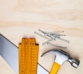 Assorted work tools Royalty Free Stock Photo