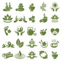 assorted zen set. Vector illustration decorative design Royalty Free Stock Photo