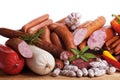 Assortiment of sausages